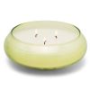 FLAT Glass Scented Candle Jar with 3 wicks