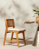 premium wooden furniture cane armed chair made of highest grade of teak wood and rattan made in Indonesia