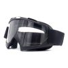 dirt bike helmet and goggles