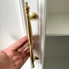 Hot sale long wardrobe cupboard closet copper pull antique brass cabinet handles and knobs