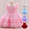 0-24M Flower Toddler Baby Girl Infant Princess Tutu Dress Baby Girl Ball Gown Wedding Party for Baby 1 Years Birthday