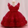 0-24M Flower Toddler Baby Girl Infant Princess Tutu Dress Baby Girl Ball Gown Wedding Party for Baby 1 Years Birthday