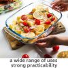 Bestfull Non Stick Baking Dish Bakeware Pans Borosilicate Glass Oven Baking Dishes