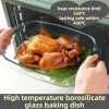 Bestfull Non Stick Baking Dish Bakeware Pans Borosilicate Glass Oven Baking Dishes