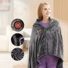 New Electric Blanket (60*33in), Intelligent USB Charging Cold Resistant Heating Blanket Shoulder, Oral Velvet Warm Electric Shawl