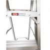 Aluminum single side step ladder with plastic tool tray