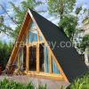 A Frame Wooden Cabin Villa Heat-insulated Prefab Tiny House