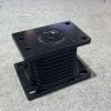 Leaf spring rubber mounting