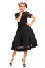 Black Ladies Evening Gown Fit &amp;amp; Flare