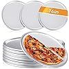 New Star Foodservice 51049 Restaurant-Grade Aluminum Pizza Pan, Baking Tray, Coupe Style, 16-Inch, Pack of 6