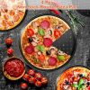 Round Pizza Pans with Holes, 4Pcs Pizza Pan for Oven, Perforated Pizza Tray for Oven, Non-Stick Pizza Baking Pans, Pizza Baking Sheet for Home Kitchen, Pizza Pan Set 9/10/11/12 Inch