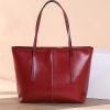 Tote bag women's large capacity single shoulder bag high-end feeling large bag 2024 new niche leather women's bag commuting bag
