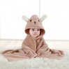 Organic cotton kids hooded bath towel baby bath bathrobe poncho towel for kids bathrobe child kids beach towel hooded poncho