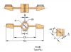 Double-paddle Agitator Integral Paddle Impeller with Subsidiary Blades