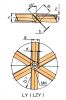 Six Sway Leaves Openning Turbine Blender Six Pitched Blades Integral Open Turbine Impeller