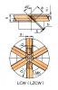 Six Sway Leaves Openning Turbine Blender Six Pitched Blades Integral Open Turbine Impeller