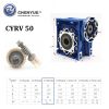 CHENYUE High Torque Worm Gearbox Worm Speed Reducer NMRV 50 CYRV50 Gearbox Input 11/14/19mm Output 25mm Speed Ratio from 5:1 to 100:1 Free Maintenance