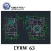 CHENYUE High Torque Worm Gearbox NMRW 063 CY Series Input14/19/22/24mm Output25mm Speed Ratio from 5:1 to 100:1 Suppliers Free Maintenance