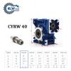 CHENYUE High Torque CNC Worm Gearbox Reducer NMRW 40 CYRW 40 Input 14/11mm Output 18mm Speed Ratio from 5:1 to 100:1 Tin Bronze Free Maintenance