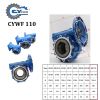 CHENYUE Worm Gearbox CYWF110 Input 35mm Output hole 110mm Can OEM Shaft Speed Ratio from 5:1/100:1 CNC Free Maintenance