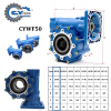 CHENYUE Large Output Bore Worm Gearbox CYWF 50 Input 22mm Output 50mm Speed Ratio from 5:1/100:1 Speed 80-233N.m Engine 3Kw Free Maintenance