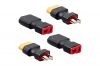 2Pairs XT60 to Deans T Male Female Plug Connector Adapter Conversion Cable Wire For RC Lipo Battery Balance Charger RC Car Truck Boat Motor Controller ESC