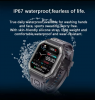 KR06 Smartwatch GPS Track 1.8 Big Screen 320Mah Long Battery IP67 Life Waterproof Men Sports Smart Watch 2024