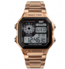 Relojes hombre waterproof gold vintage classic custom logo multifunction quartz digital watch