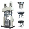 High Viscosity Slurry Mixer Silver Aluminum Paste Vacuum Dual Shaft Mixer Double Planetary Mixer