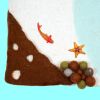 Wool Felt Sea Play Rug (80x50cm)