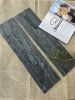 Black cultured stone veneer gray-black color natural slate for landscaping