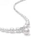 Sparkling Diamond Broken Silver Pearl  for Women Vintage Sparkling Zircon Clavicle Chain Necklace