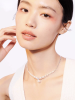 Sparkling Diamond Broken Silver Pearl  for Women Vintage Sparkling Zircon Clavicle Chain Necklace