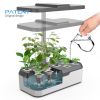 Nuevosun Hydroponics Growing System 12 Pods Indoor Herb Garden Plant Germination Kit with LED Grow Light, Pump, Auto-Timer Smart Garden, Height Up to 23.6", Gardening Gift for All Grower