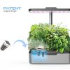 Nuevosun Hydroponics Growing System 12 Pods Indoor Herb Garden Plant Germination Kit with LED Grow Light, Pump, Auto-Timer Smart Garden, Height Up to 23.6", Gardening Gift for All Grower