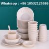 Biodegradable rice husk tableware