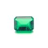 Artificial cultivation of Colombian emerald rectangular chamfered emerald cut stone laboratory simulation emerald