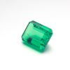 Artificial cultivation of Colombian emerald rectangular chamfered emerald cut stone laboratory simulation emerald