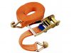 Custom Color 1.5" 50Mm 5000Kgs aluminum handle Ratchet Tie Down Straps With Double J Hook