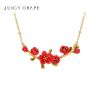 ORIGINAL DESIGN BEGONIA FLOWER COLLARBONE NECKLACE