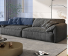 Three person sofa, Italian Baxter fabric sofa, living room, small unit, internet famous technology fabric sofa