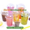 Crystal Juice Cold Milk Coffee Plastic Pet Cup