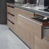 Custom Modern High Gloss Slim Tall Uni Design Upper Corner Narrow White Shaker Carved Solid Dark Wood Rta Lacquer Modular/MDF/PVC/Melamine Kitchen Cabinet