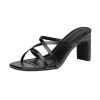 Strappy Block Heel Mul...