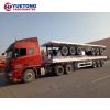 High capacity Container Transport Flat Bed Trailer 3 axle Flatbed Semi Trailer for sale