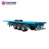 High capacity Container Transport Flat Bed Trailer 3 axle Flatbed Semi Trailer for sale