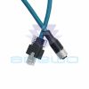 m12 cable assembly to rj45 network cable with two screws