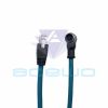 m12 cable assembly to rj45 network cable with two screws