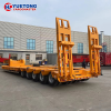 Good Quality Different Utility Low Boy Gooseneck Semi Truck Air Suspension 80 Tons Loader Low Bed Semi Trailer