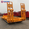 Good Quality Different Utility Low Boy Gooseneck Semi Truck Air Suspension 80 Tons Loader Low Bed Semi Trailer